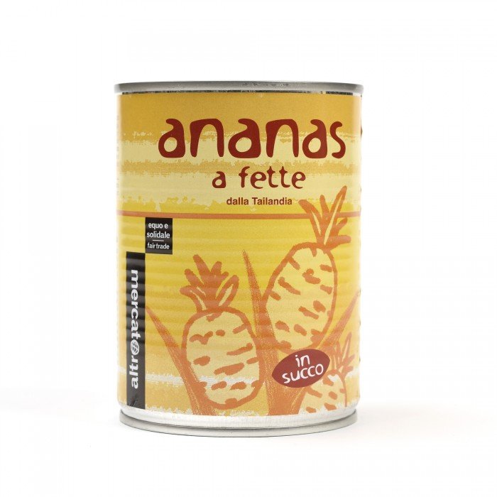 ananas a fette in succo
