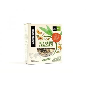 mix di semi e granella di anacardi (sesamo, chia, anacardi, zucca e girasole)