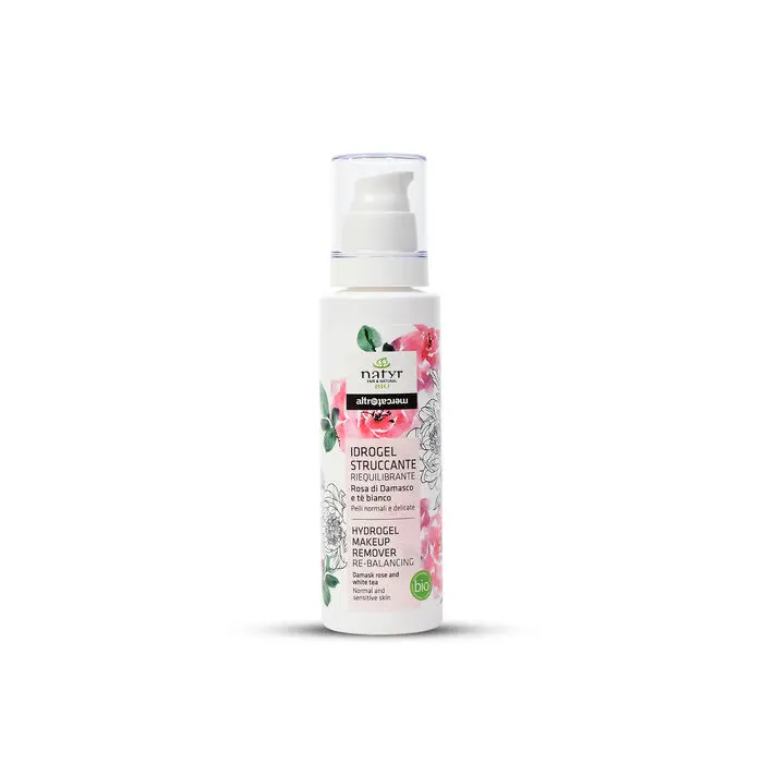 Idrogel struccante - rosa di damasco e tè bianco - bio 150 ml