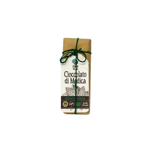 Quetzal -  Tavoletta di cioccolato modicano ai pistacchi